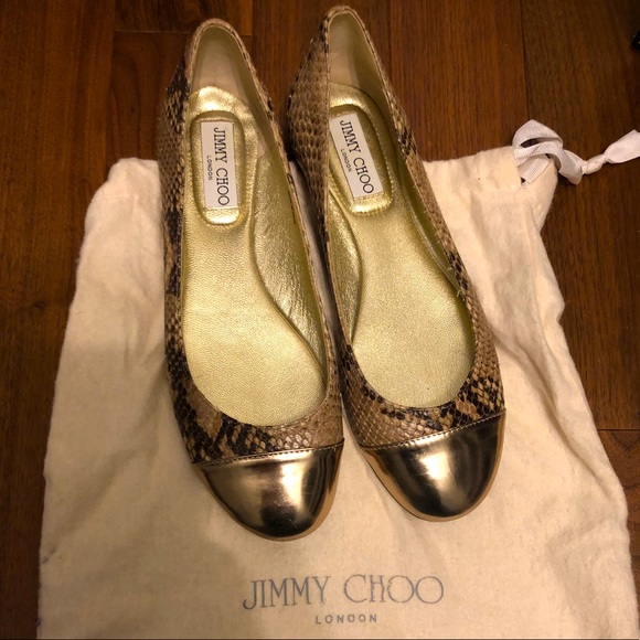 Jimmy Choo Shoes - Jimmy Choo Snakeskin Flats